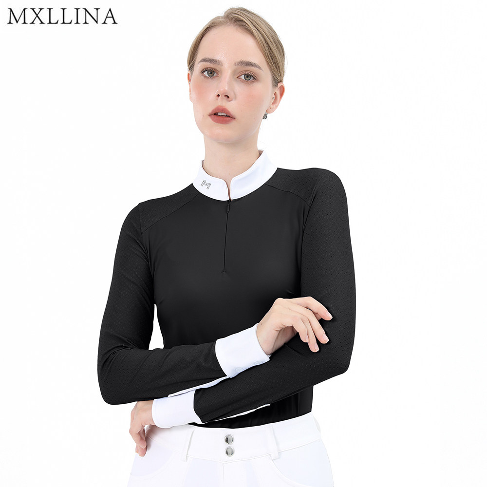 Summer Equestrian Clothing - MXLLINA Sunscreen Equestrian Long-Sleeved Women's Dress
