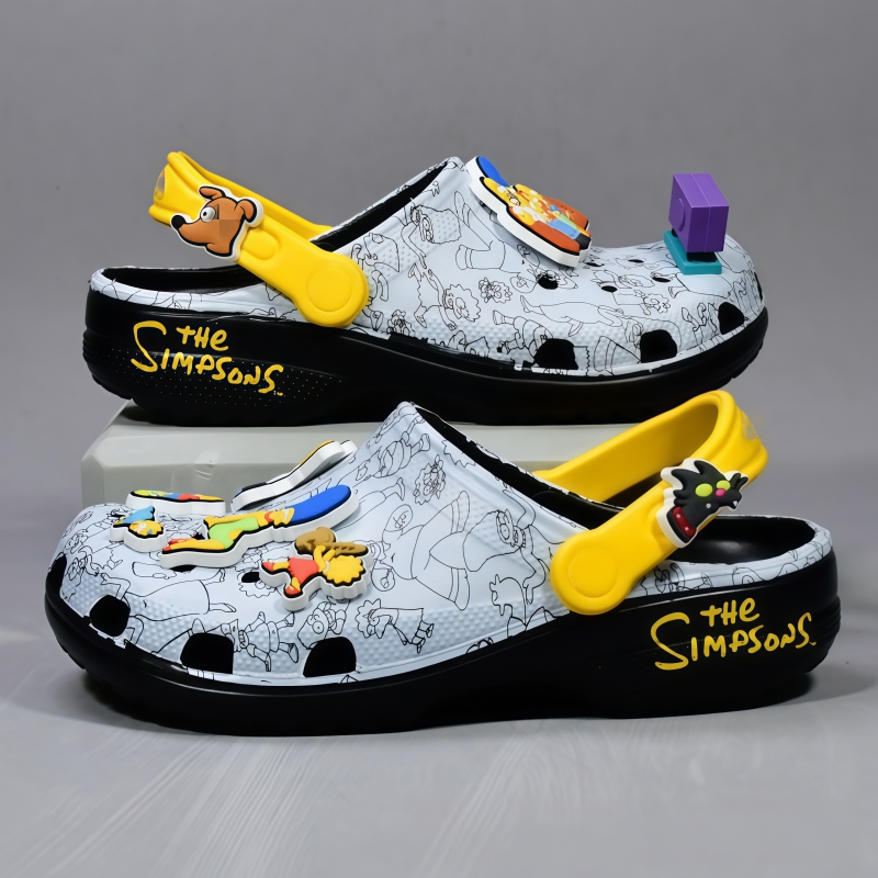 Summer Clothing Wraps - Cartoon anime The Simpsons sandals cute
