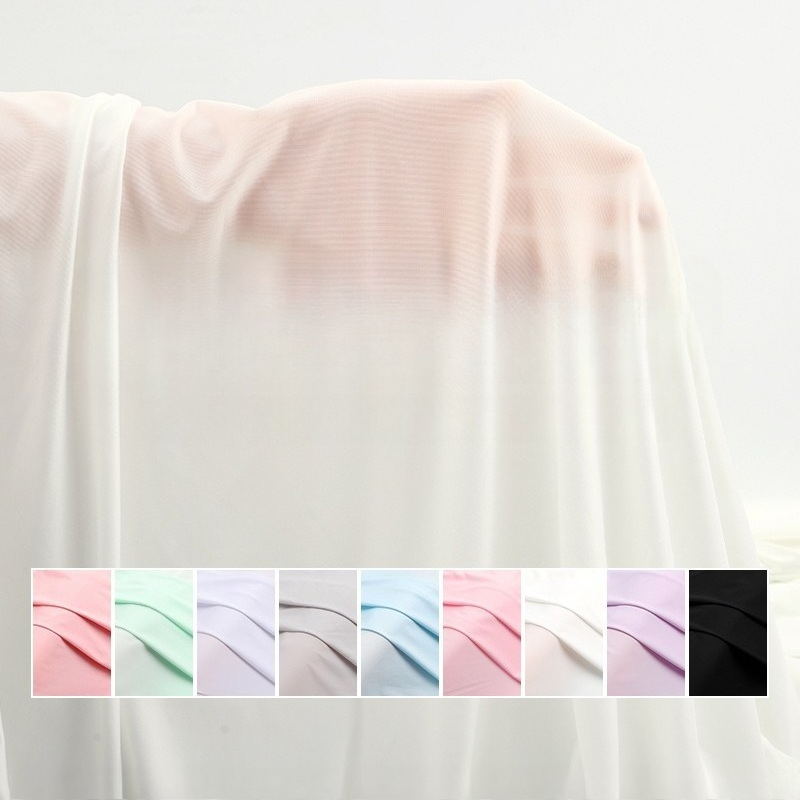 Summer Clothing Material - 1/2m Four Sided Elastic Ice Silk