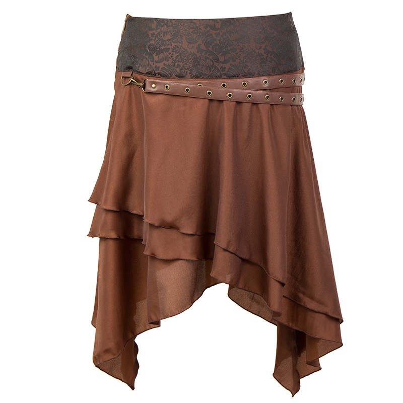 Brown Dropped Waist &Small Poc - Summer Victorian Clothing 评论和价格