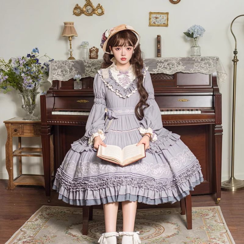 Japanese Cos Kawaii Lolita Dre - Summer Victorian Clothing 评论和价格
