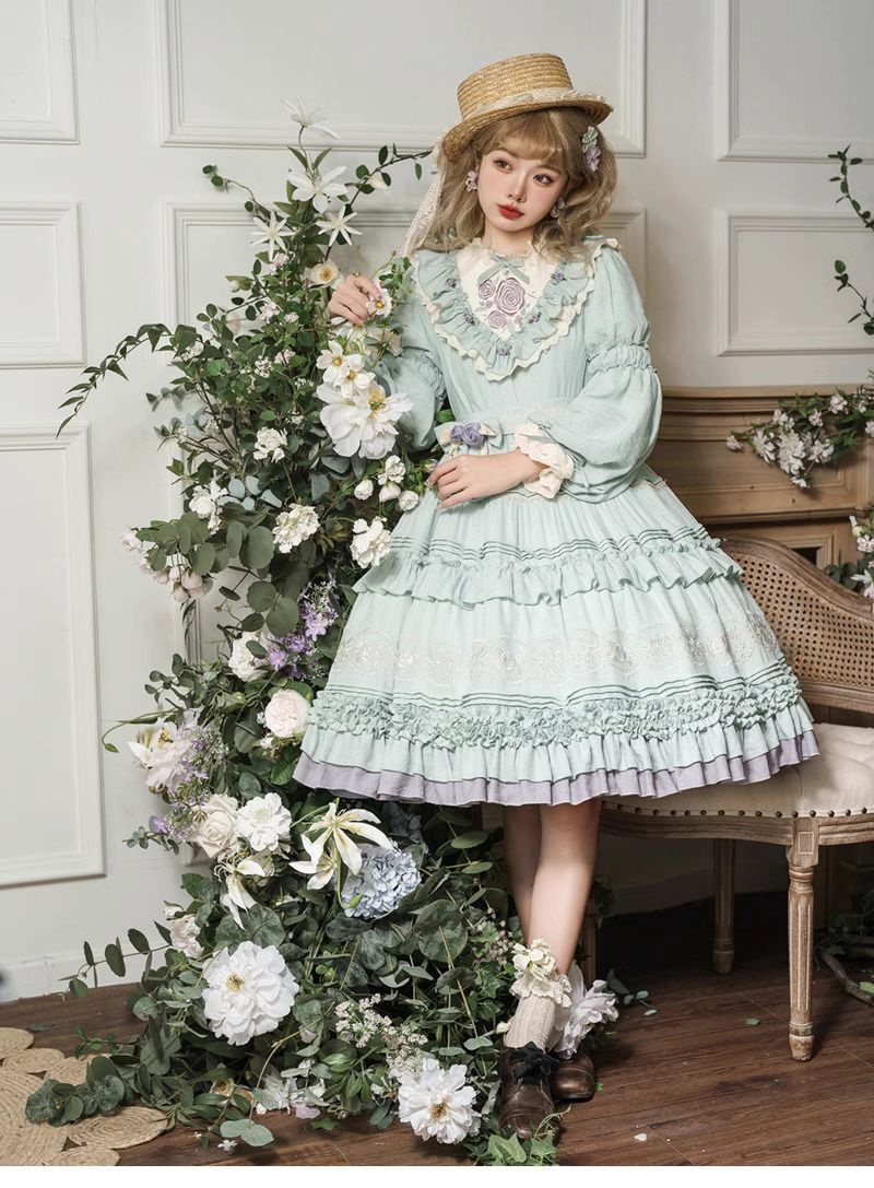 Japanese Cos Kawaii Lolita Dre - Summer Victorian Clothing 评论和价格