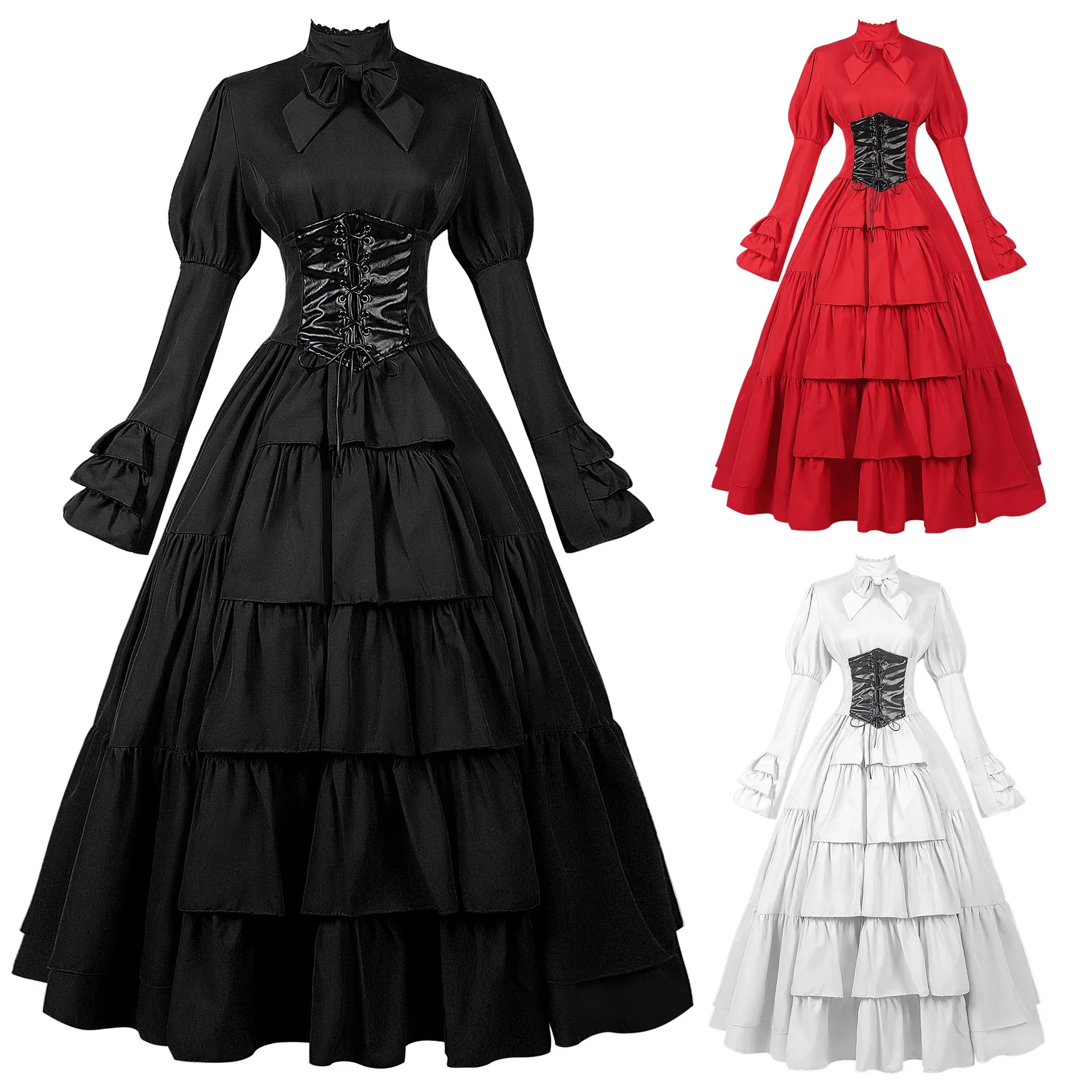 Women Halloween Cosplay Costum - Summer Victorian Clothing 评论和价格
