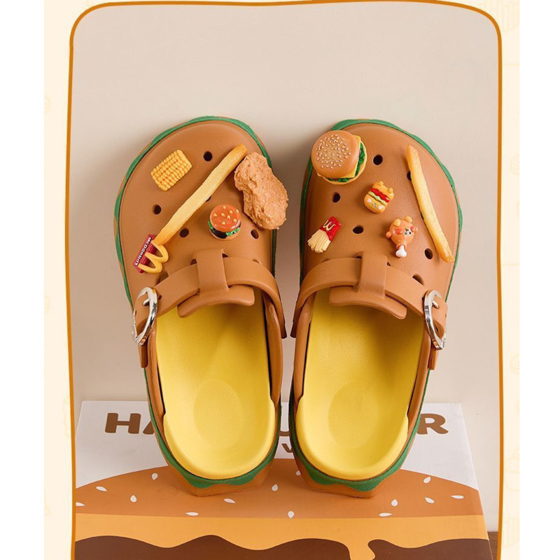 Funny Hamburger Summer Slipper - Summer Clothing Wraps 评论和价格