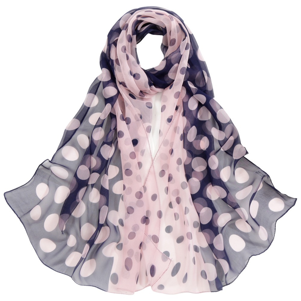 Fashion 160CM Polka Dot Scarf  - Summer Clothing Wraps 评论和价格