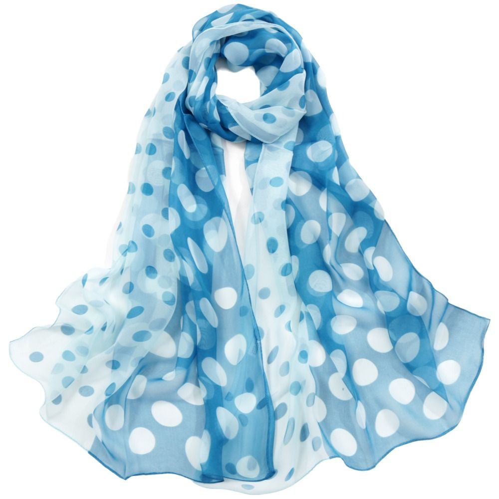 Fashion 160CM Polka Dot Scarf  - Summer Clothing Wraps 评论和价格