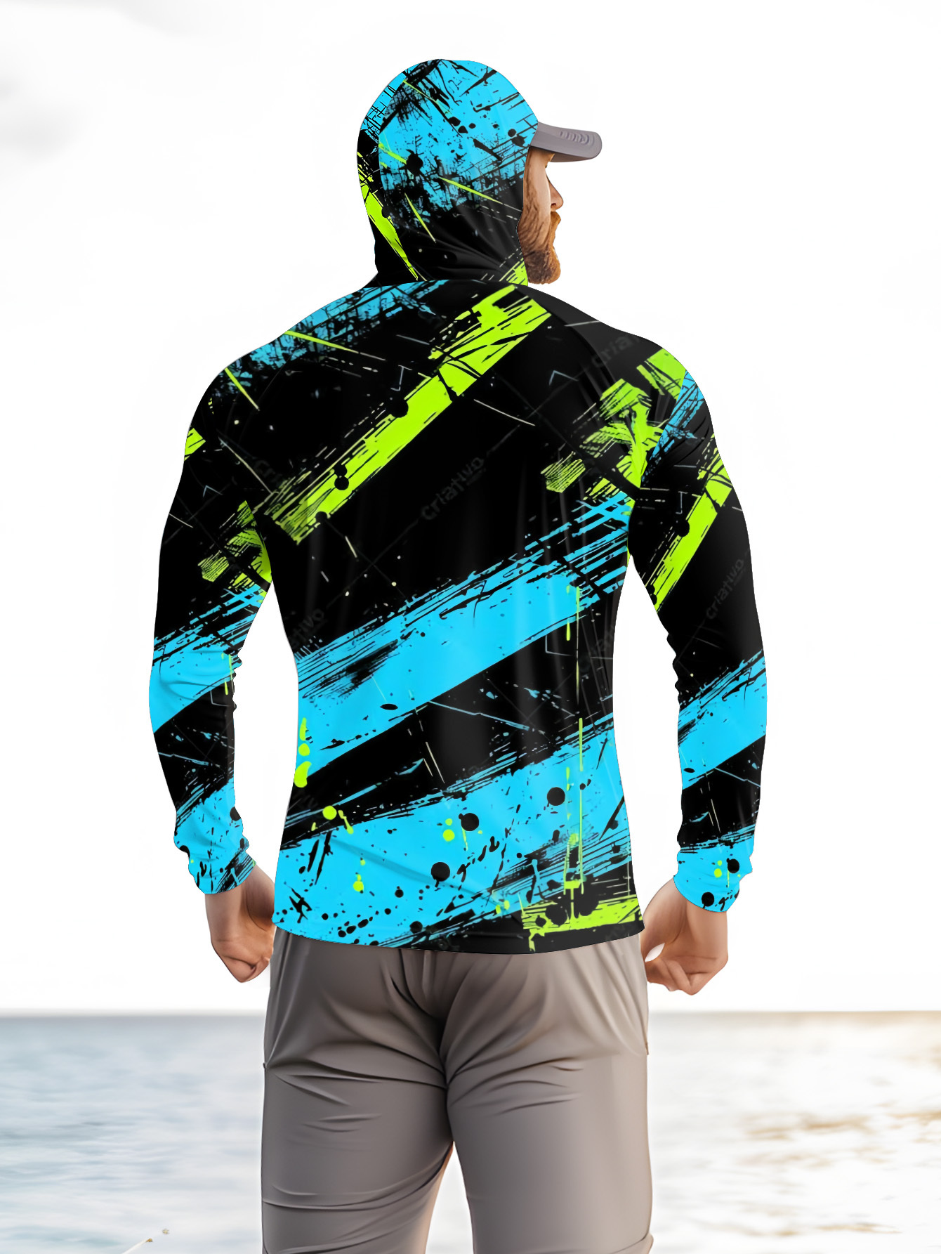 Fishing Hoodie Men Long Sleeve - Summer Clothing Mens 评论和价格