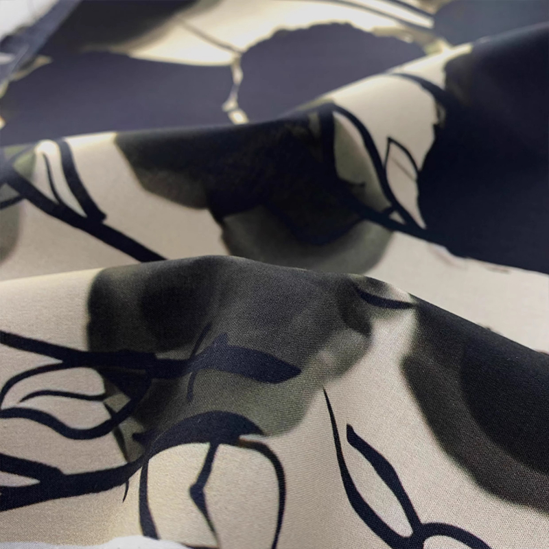 Ink Painting Style Print 100%  - Summer Clothing Material 评论和价格