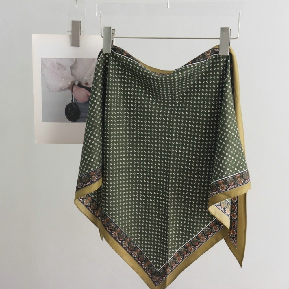 New Satin Women's Scarf Tie-Dy - Summer Clothing Wraps 评论和价格