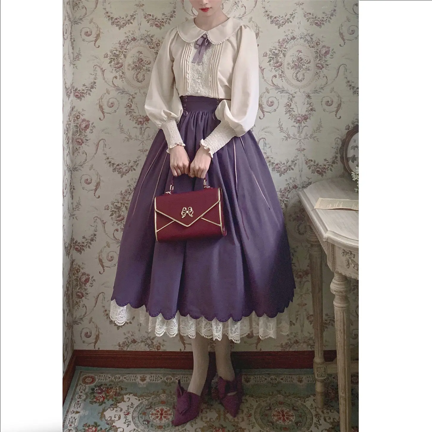 NONSAR Lolita Embroidery Dress - Summer Victorian Clothing 评论和价格