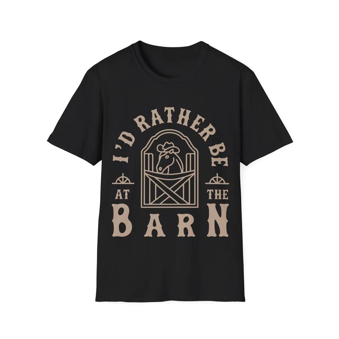 I'd Rather Be At The Barn T-Sh - Summer Equestrian Clothing 评论和价格