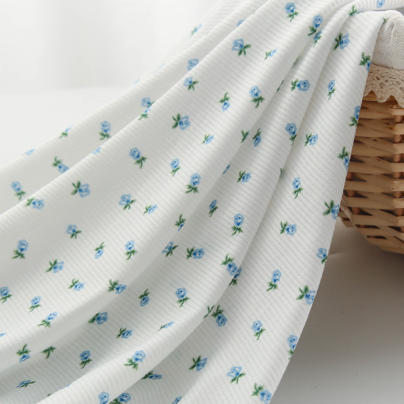 45x140cm Elastic 2X2 Knitted R - Summer Clothing Material 评论和价格